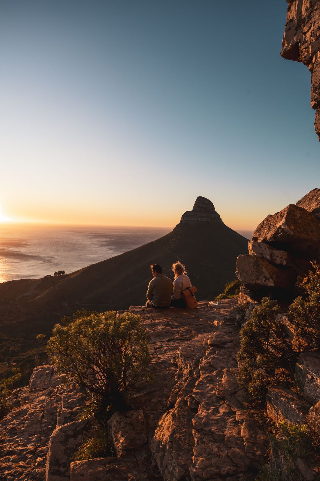 Sunset over Lion's Head from the mountain
